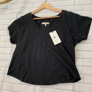 7 For all the mankind crop top black